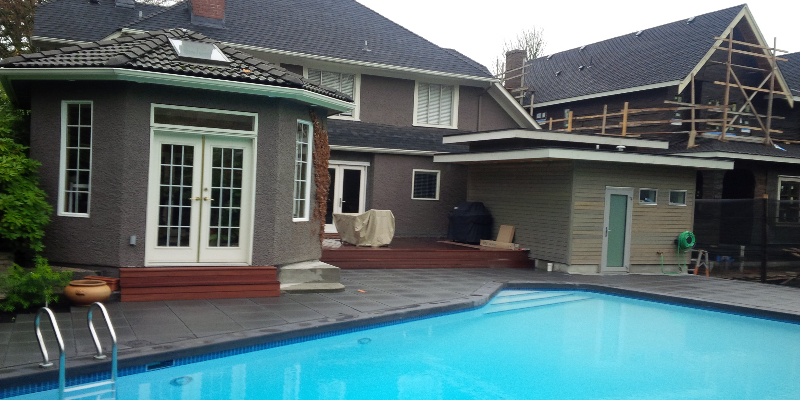 Pool, Deck, and Surrounding Buildings – after renovation